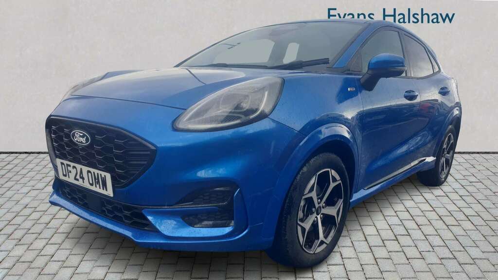 Ford Puma 1.0 Ecoboost Hybrid Mhev St-line Dct 2024 DF24OMW Blue #3