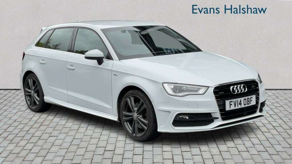 Audi A3 1.8 Tfsi Quattro S Line S Tronic 2014 FV14OBF White #2