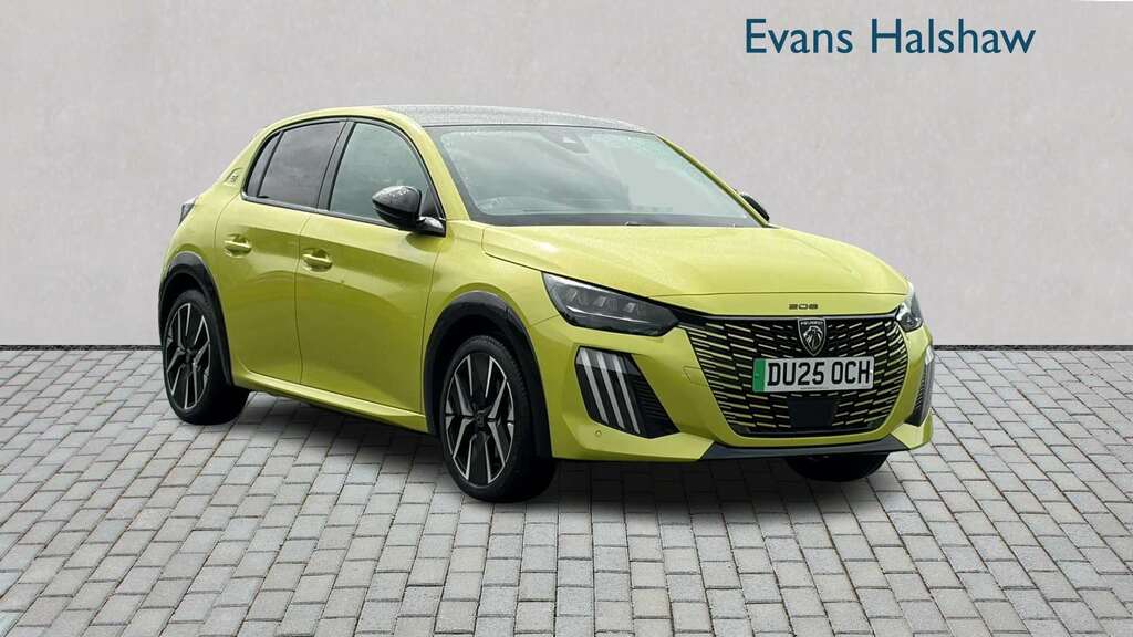 Peugeot e-208 115Kw Gt 51Kwh 2025 Yellow