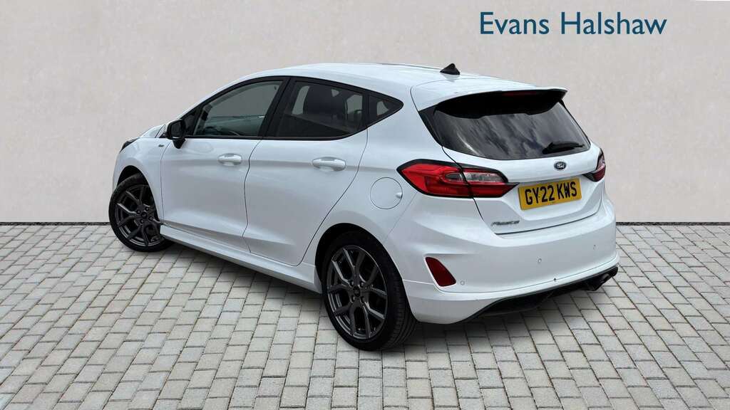 Ford Fiesta 1.0 Ecoboost St-line 2022 GY22KWS White #2