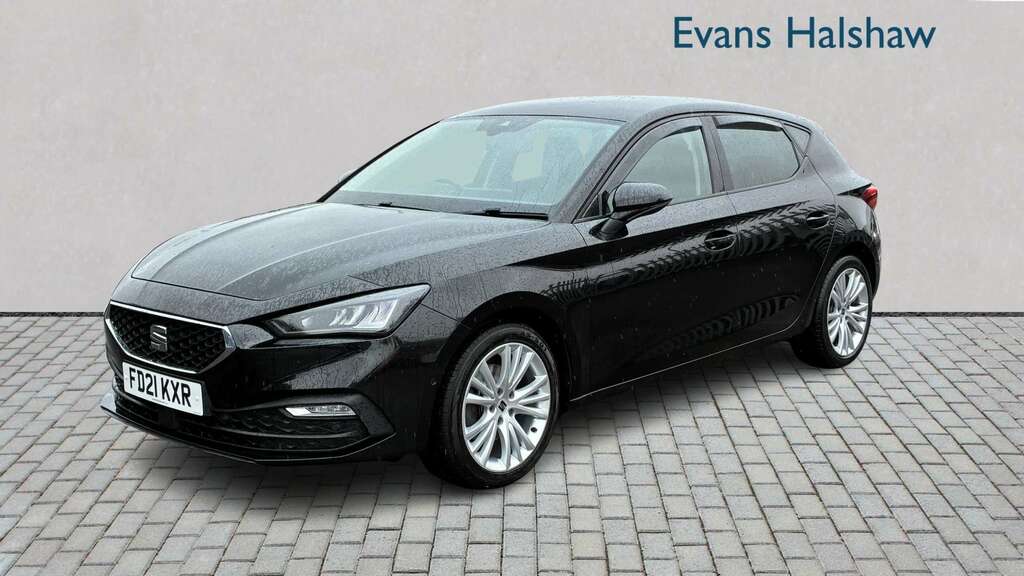 Seat Leon 1.0 Tsi Evo Se Dynamic 2021 FD21KXR Black #2