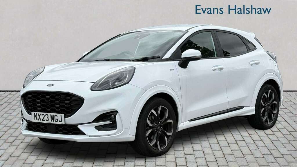 Ford Puma 1.0 Ecoboost Hybrid Mhev St-line X 2023 NX23MGJ White #4