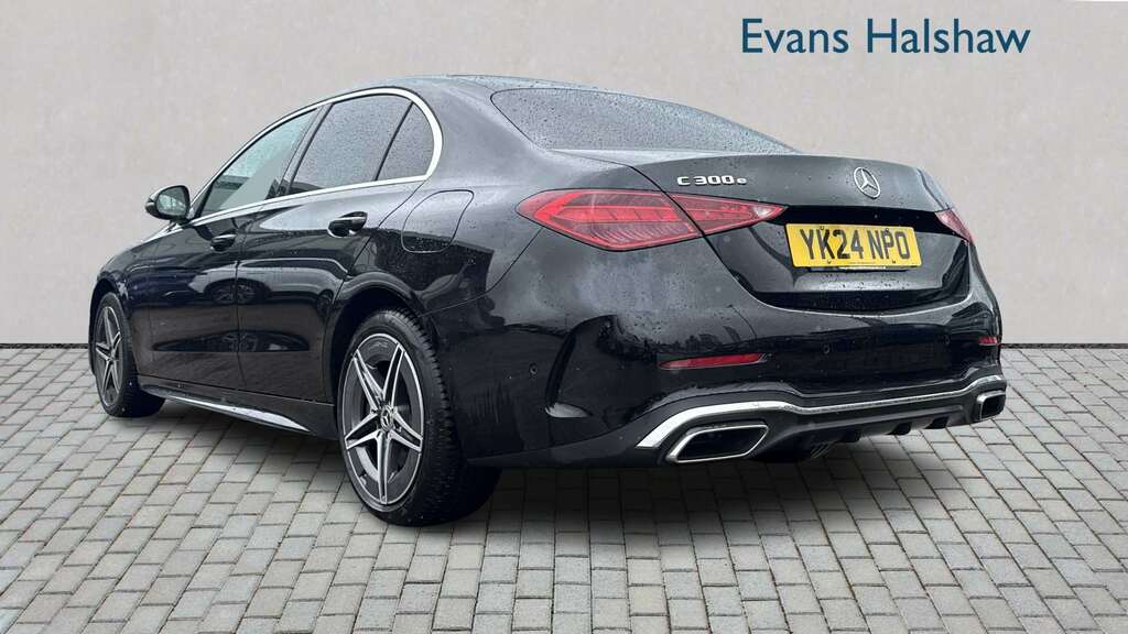 Mercedes-Benz C Class C300e Amg Line 9G-tronic 2024 YK24NPO Black #2