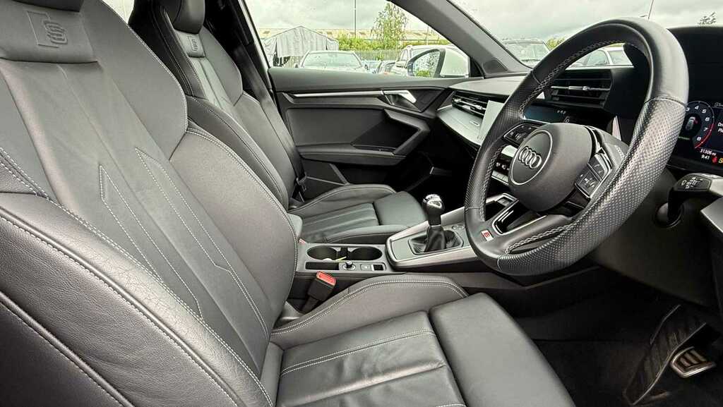 Audi A3 35 Tfsi S Line 2023 HJ73SPZ White #3