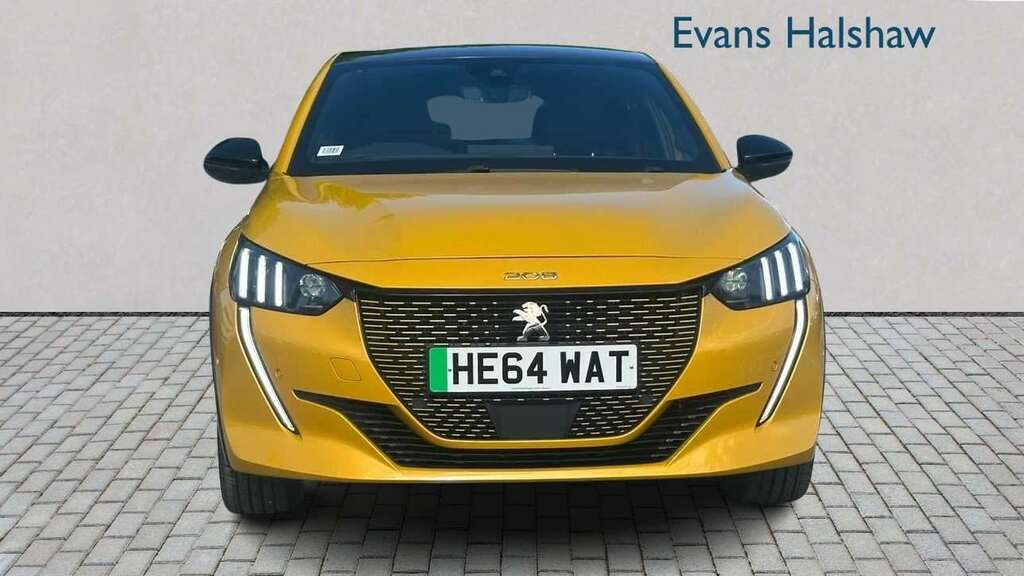 Peugeot e-208 100Kw Gt 50Kwh 2022 HE64WAT Yellow #2