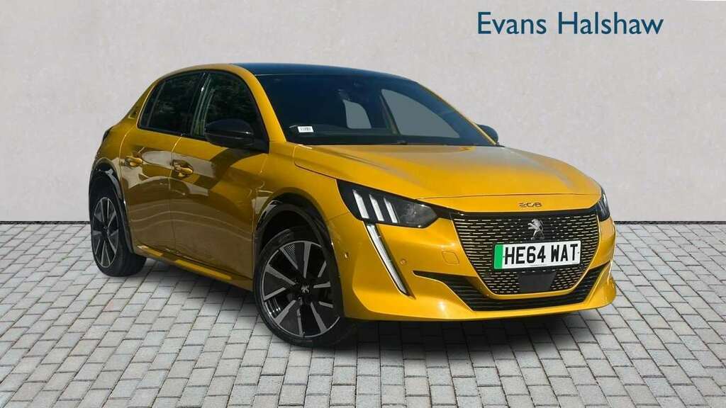 Peugeot e-208 100Kw Gt 50Kwh 2022 HE64WAT Yellow