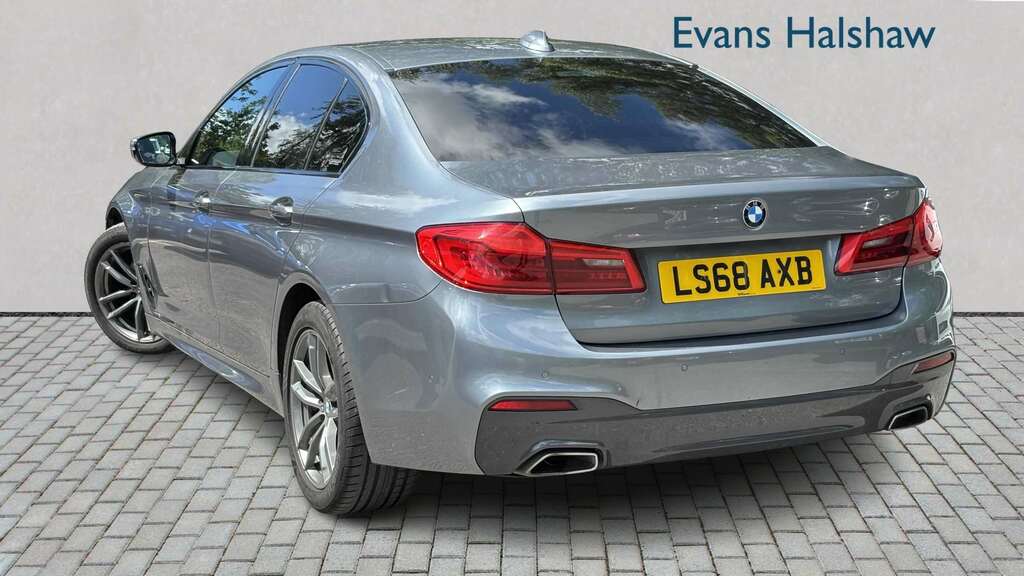 BMW 5 Series 520D M Sport 2018 LS68AXB Blue #3