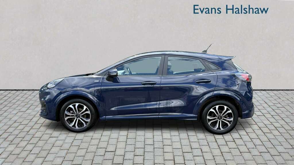 Ford Puma 1.0 Ecoboost Hybrid Mhev 155 St-line 2023 MH73CYT Blue #4