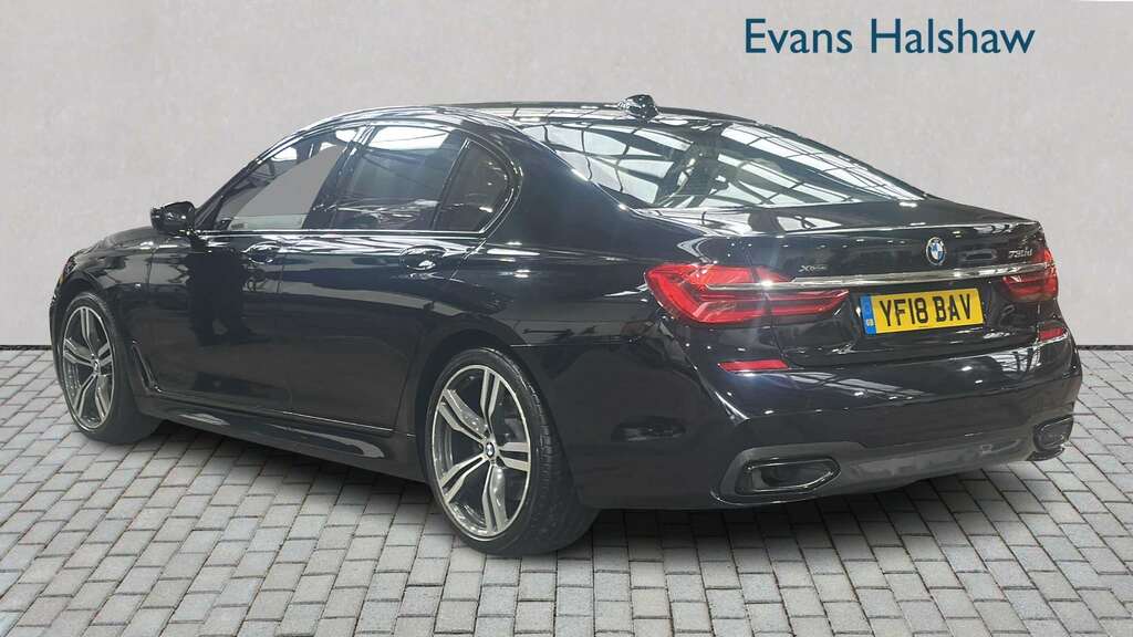 BMW 7 Series 730D Xdrive M Sport 2018 Black #2