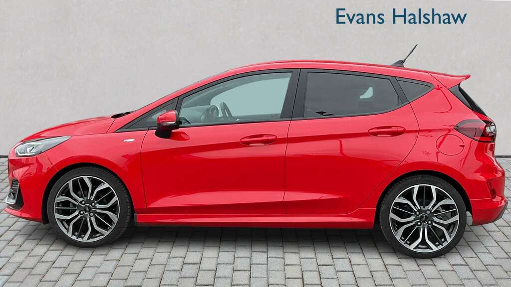 Ford Fiesta 1.0 Ecoboost Hybrid Mhev 155 St-line Vignale 2 AJ22VMK Red #3