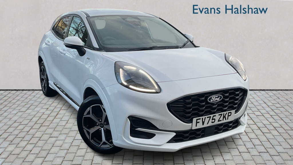Ford Puma 1.0 Ecoboost Hybrid Mhev St-line 2025 FV75ZKP White