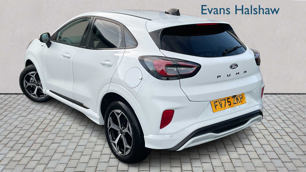 Ford Puma 1.0 Ecoboost Hybrid Mhev St-line 2025 FV75ZKP White #2