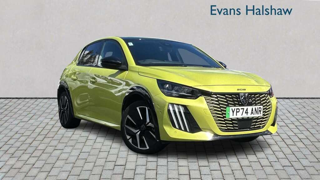 Peugeot e-208 115Kw Gt 51Kwh 2025 Yellow
