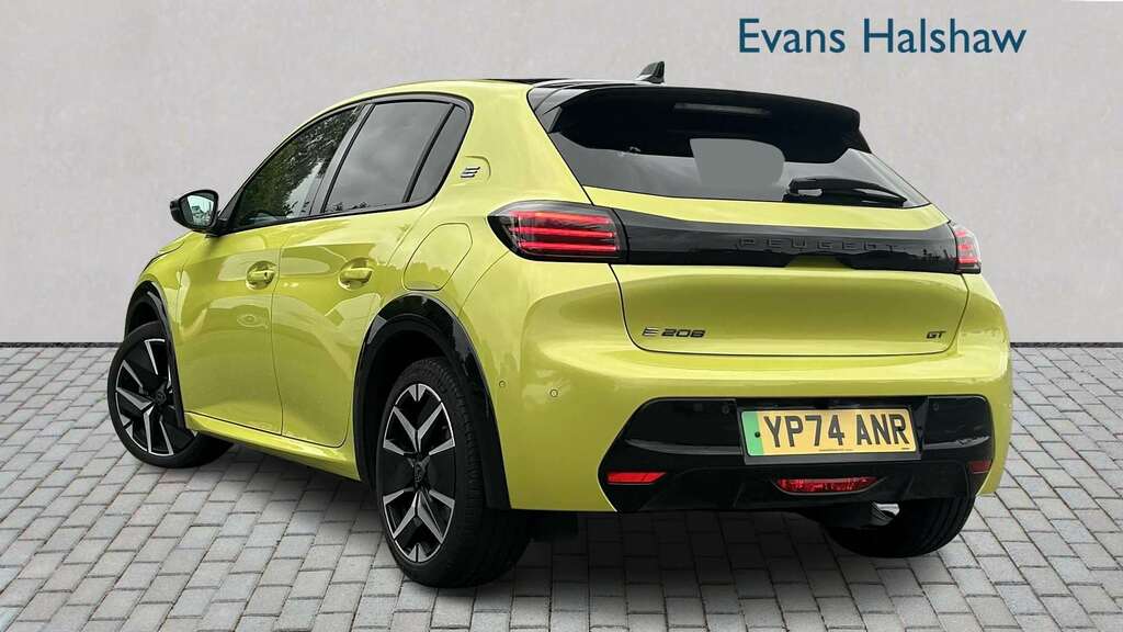 Peugeot e-208 115Kw Gt 51Kwh 2025 Yellow #2