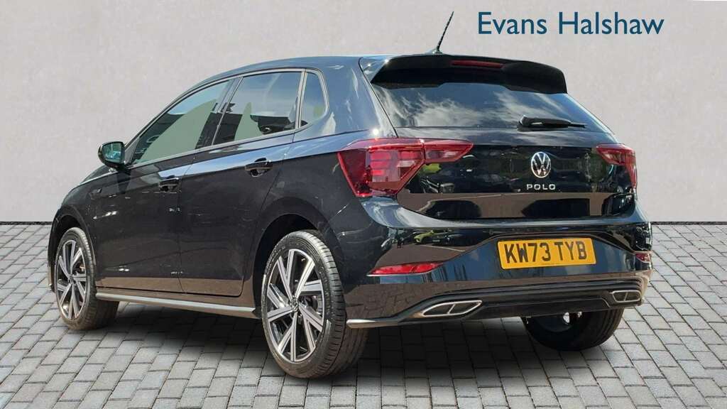 Volkswagen Polo 1.0 Tsi 110 R-line Dsg 2024 KW73TYB Black #2