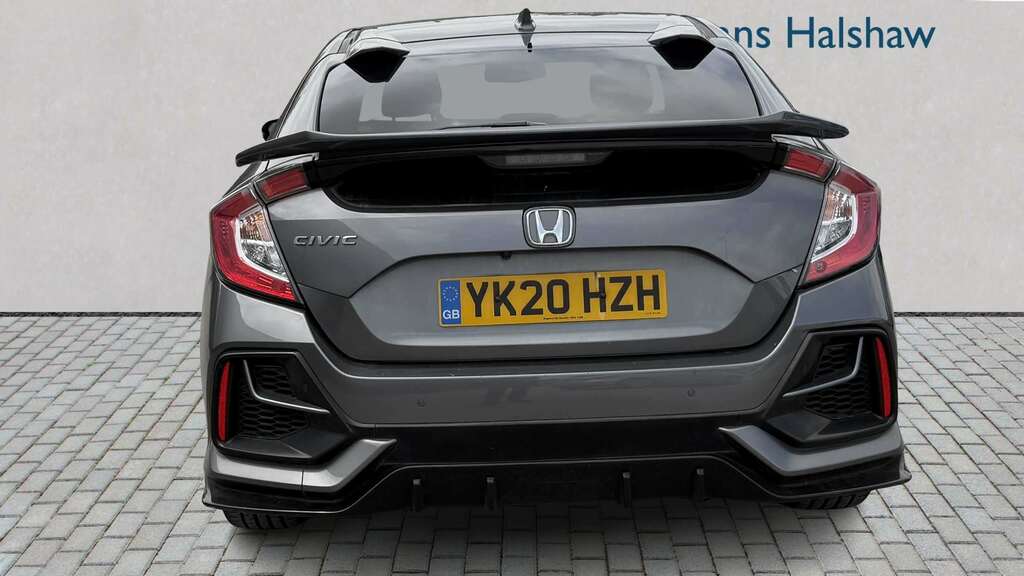 Honda Civic 1.0 Vtec Turbo 126 Sport Line Ex Cvt 2020 Grey #5