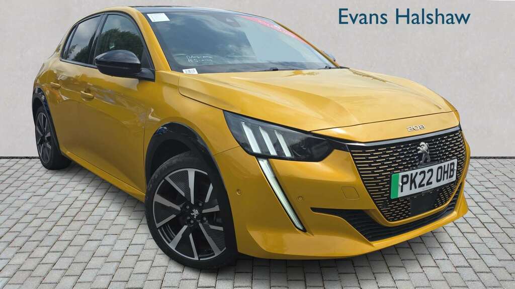 Peugeot e-208 100Kw Gt 50Kwh 2022 Yellow