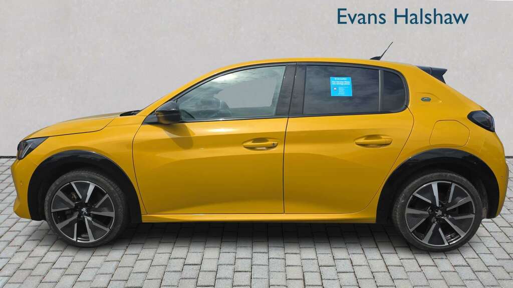 Peugeot e-208 100Kw Gt 50Kwh 2022 Yellow #3