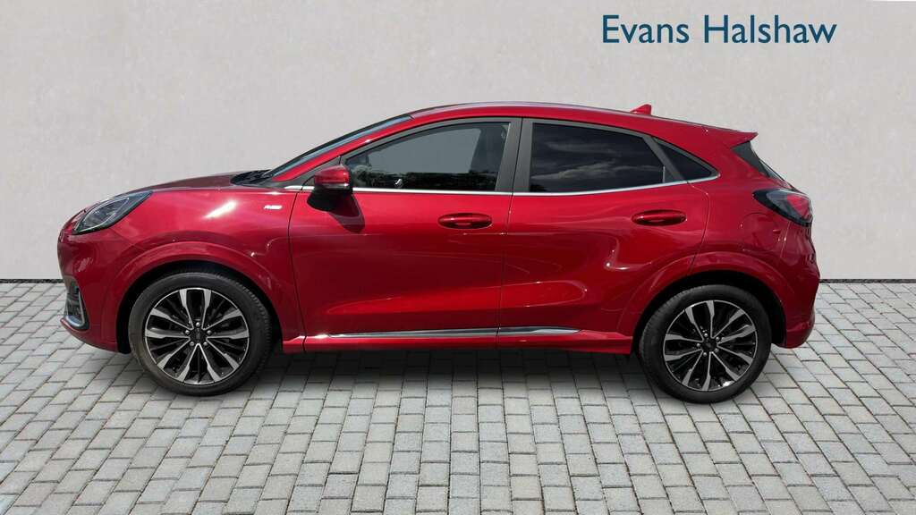 Ford Puma 1.0 Ecoboost Hybr Mhev 155 St-line Vignale Dct FV72UYF Red #4