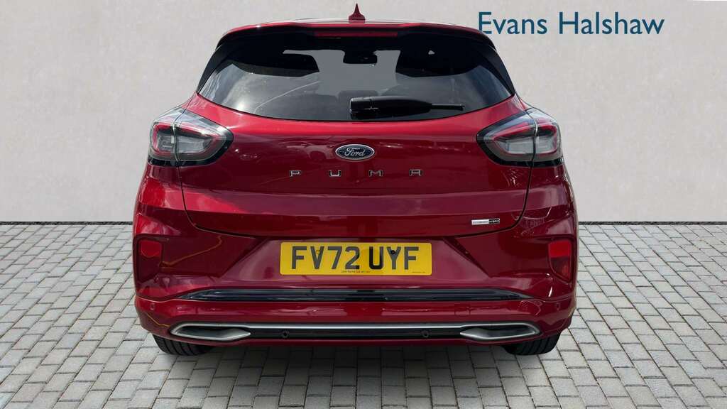 Ford Puma 1.0 Ecoboost Hybr Mhev 155 St-line Vignale Dct FV72UYF Red #6