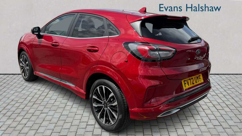 Ford Puma 1.0 Ecoboost Hybr Mhev 155 St-line Vignale Dct FV72UYF Red #5