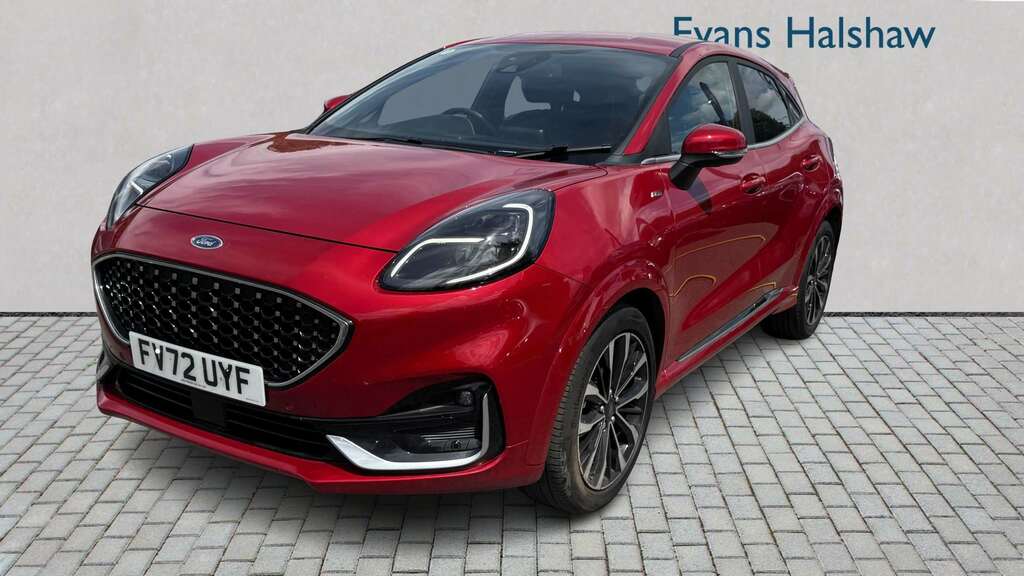 Ford Puma 1.0 Ecoboost Hybr Mhev 155 St-line Vignale Dct FV72UYF Red #3