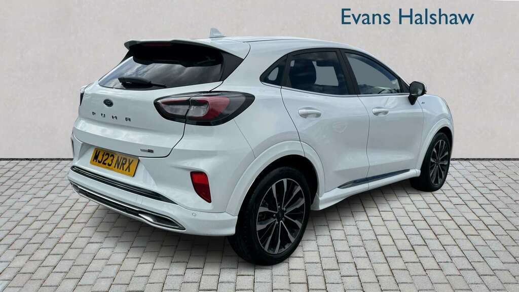 Ford Puma 1.0 Ecoboost Hybr Mhev 155 St-line Vignale Dct MJ23NRX White #6