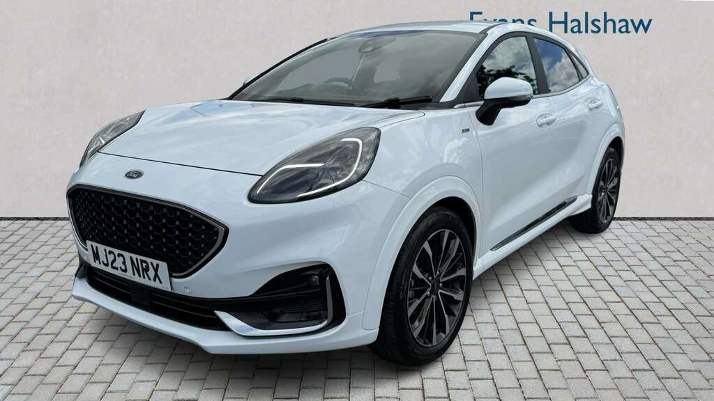 Ford Puma 1.0 Ecoboost Hybr Mhev 155 St-line Vignale Dct MJ23NRX White #3
