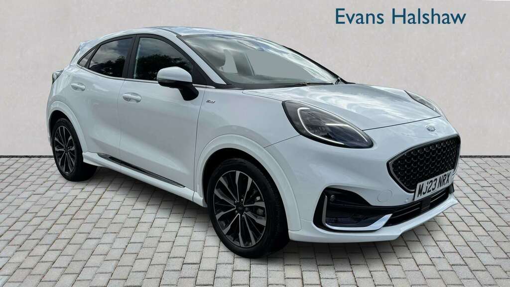 Ford Puma 1.0 Ecoboost Hybr Mhev 155 St-line Vignale Dct MJ23NRX White