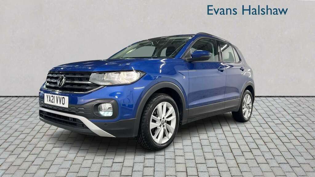 Volkswagen T-Cross 1.0 Tsi Se 2021 Blue #2