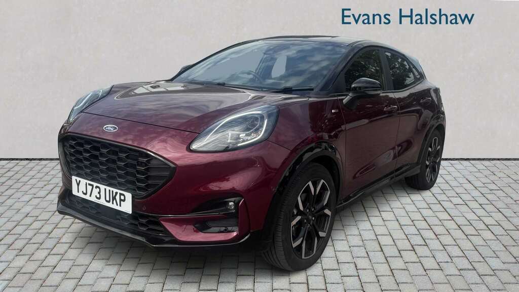 Ford Puma 1.0 Ecoboost Hybrid Mhev 155 Vivid Ruby Ed Dct YJ73UKP Red #3