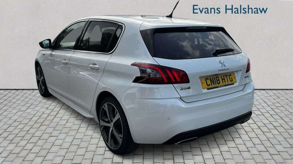 Peugeot 308 1.2 Puretech 130 Gt Line 2018 White #3