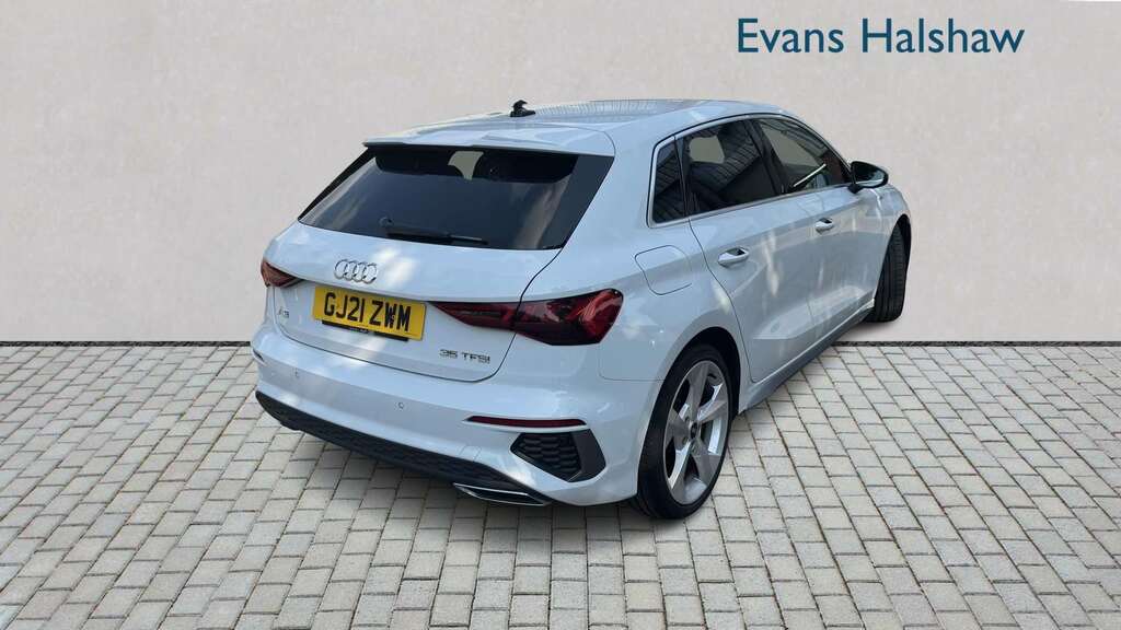 Audi A3 35 Tfsi S Line S Tronic 2021 GJ21ZWM White #6