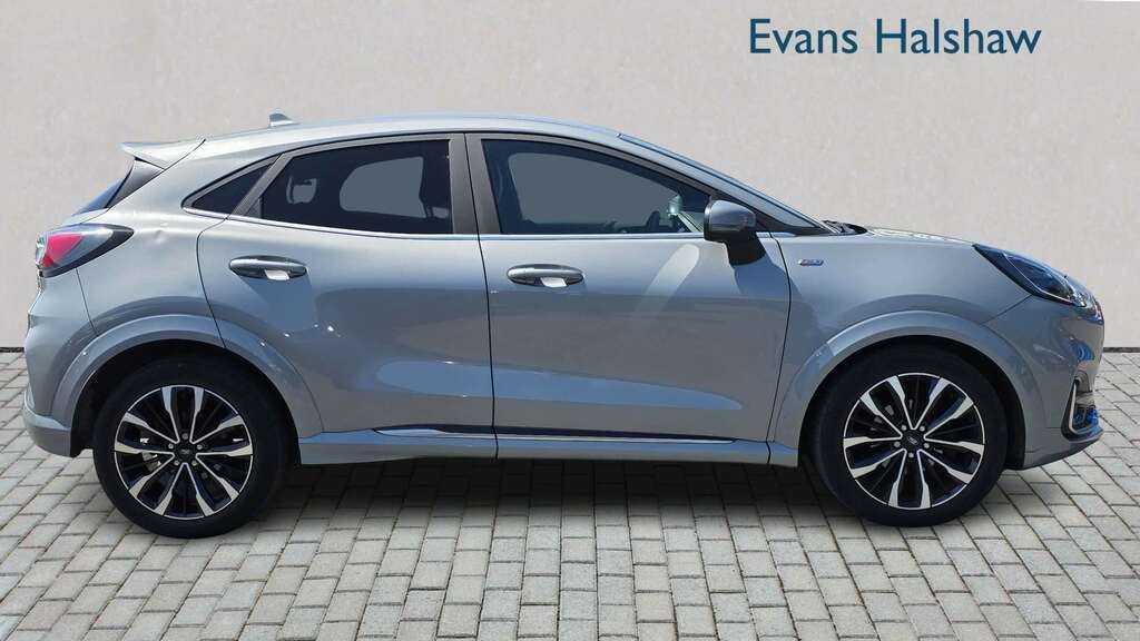 Ford Puma 1.0 Ecoboost Hybrid Mhev 155 St-line Vignale 2 YUI7995 Silver #4