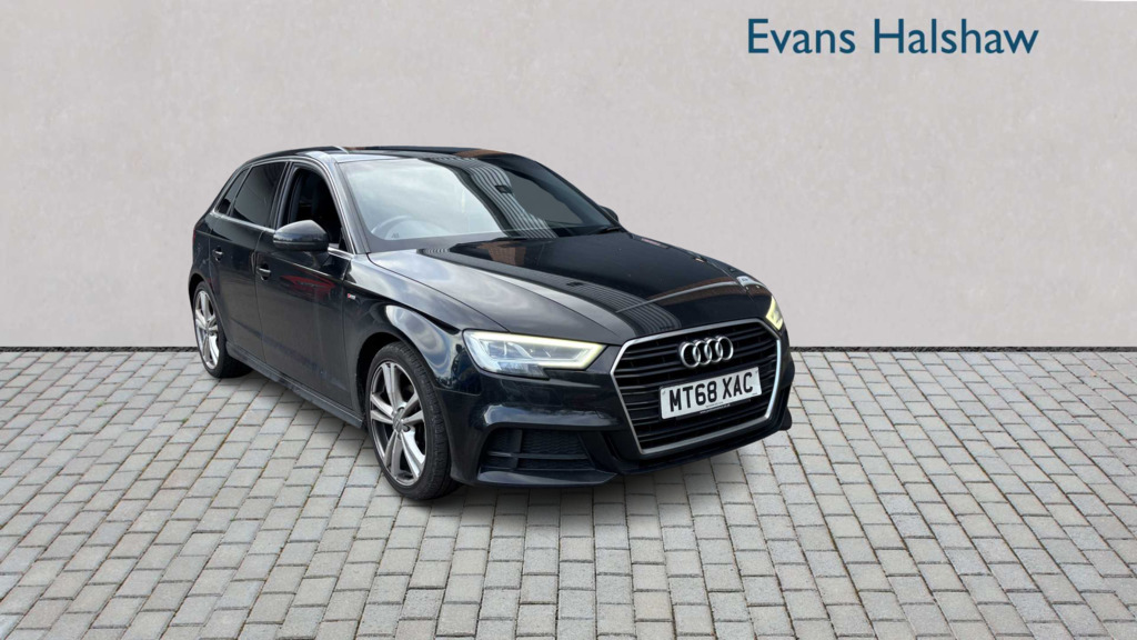 Audi A3 35 Tfsi S Line 2018 MT68XAC Black