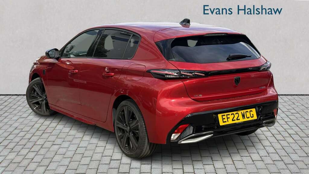 Peugeot 308 1.6 Plug-in Hybrid 225 Gt Premium E-eat8 2022 Red #2