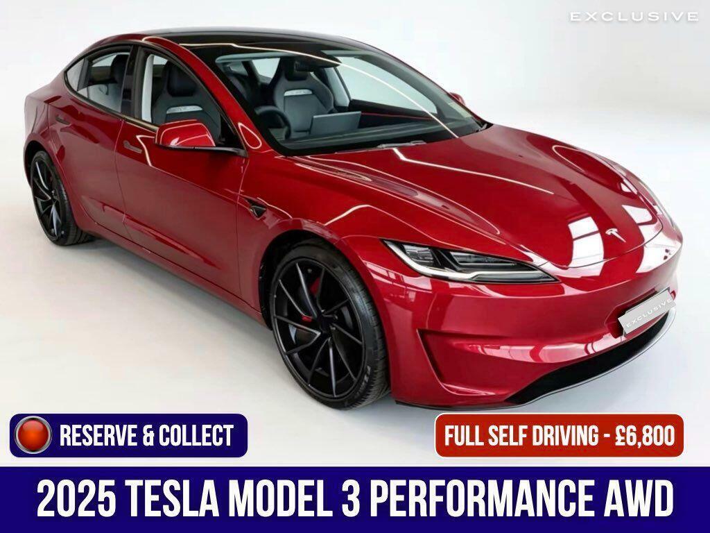 Tesla Model 3 Dual Motor Performance 4Wde Red