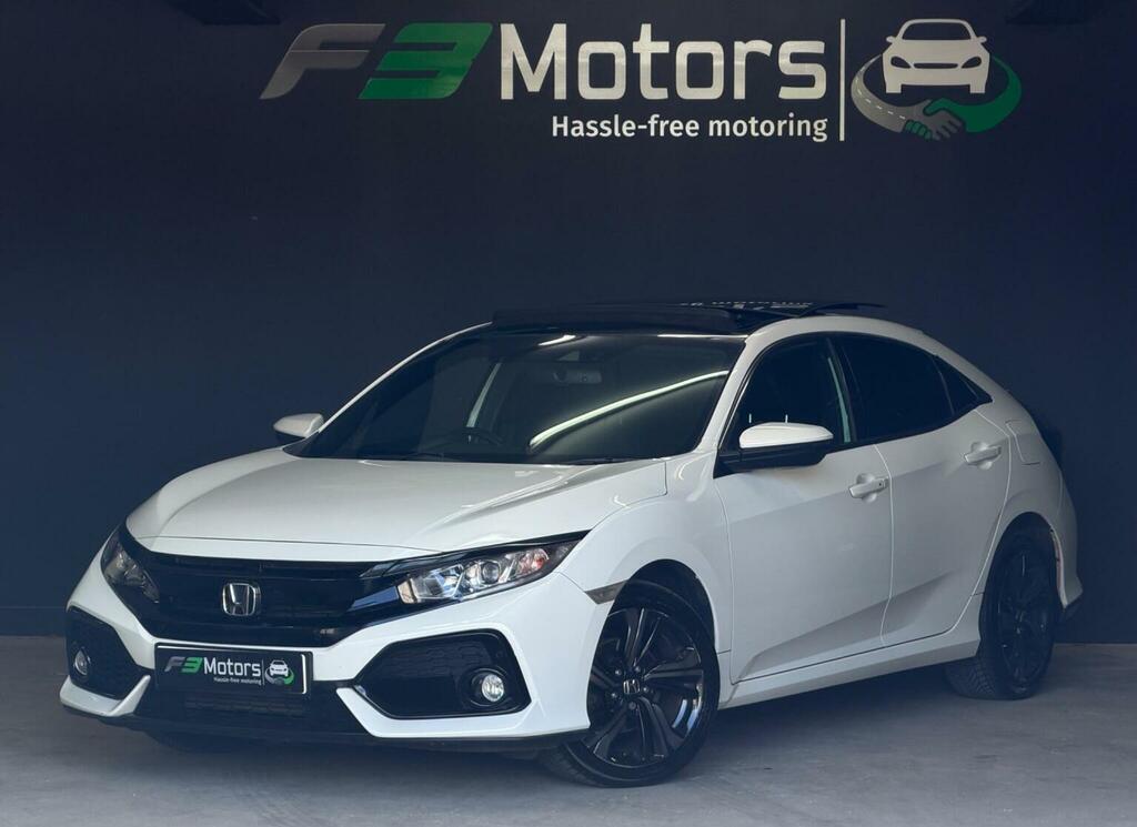 Honda Civic 1.0 Vtec Turbo Ex Euro 6 Ss White #3