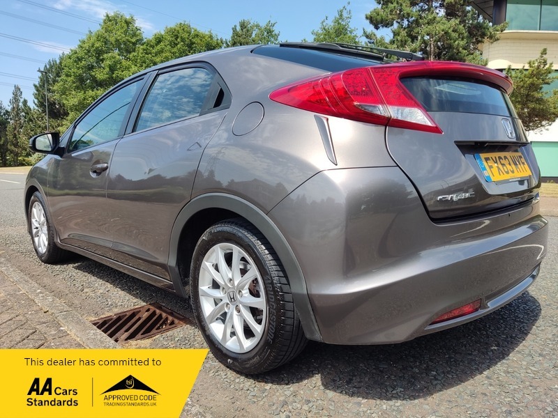Honda Civic 1.6 I-dtec Es-t 5-Door Sat-nav Parking Camera Grey #16