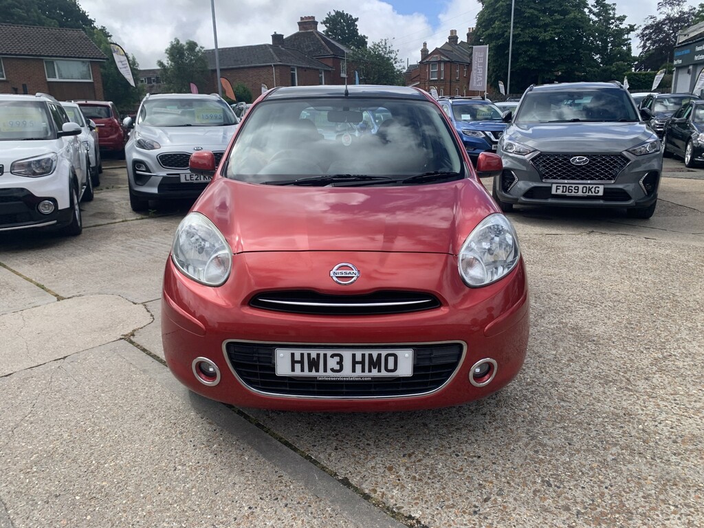 Nissan Micra Hatchback 1.2 12V Elle 2013 HW13HMO Red #3