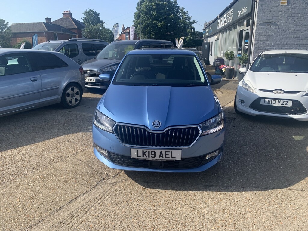 Skoda Fabia Hatchback 1.0 Se L 2019 LK19AEL Blue #3