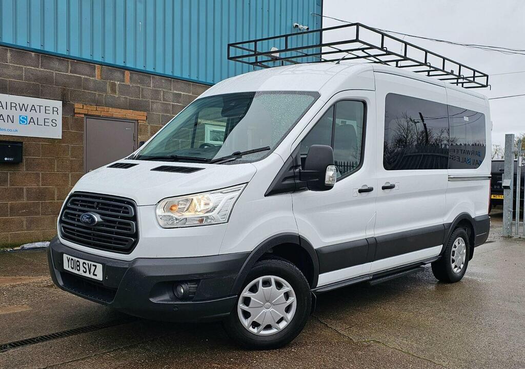 Ford Transit Custom Minibus 2.2 Tdci 350 Hdt Trend L2 H2 201818 White #4
