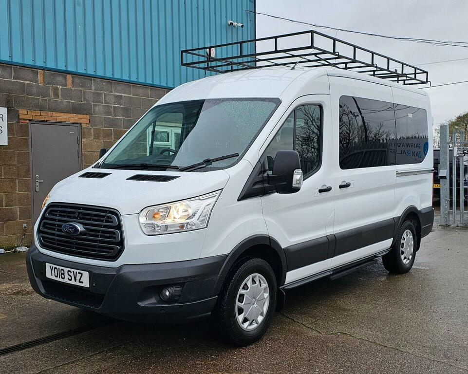 Ford Transit Custom Minibus 2.2 Tdci 350 Hdt Trend L2 H2 201818 White #6