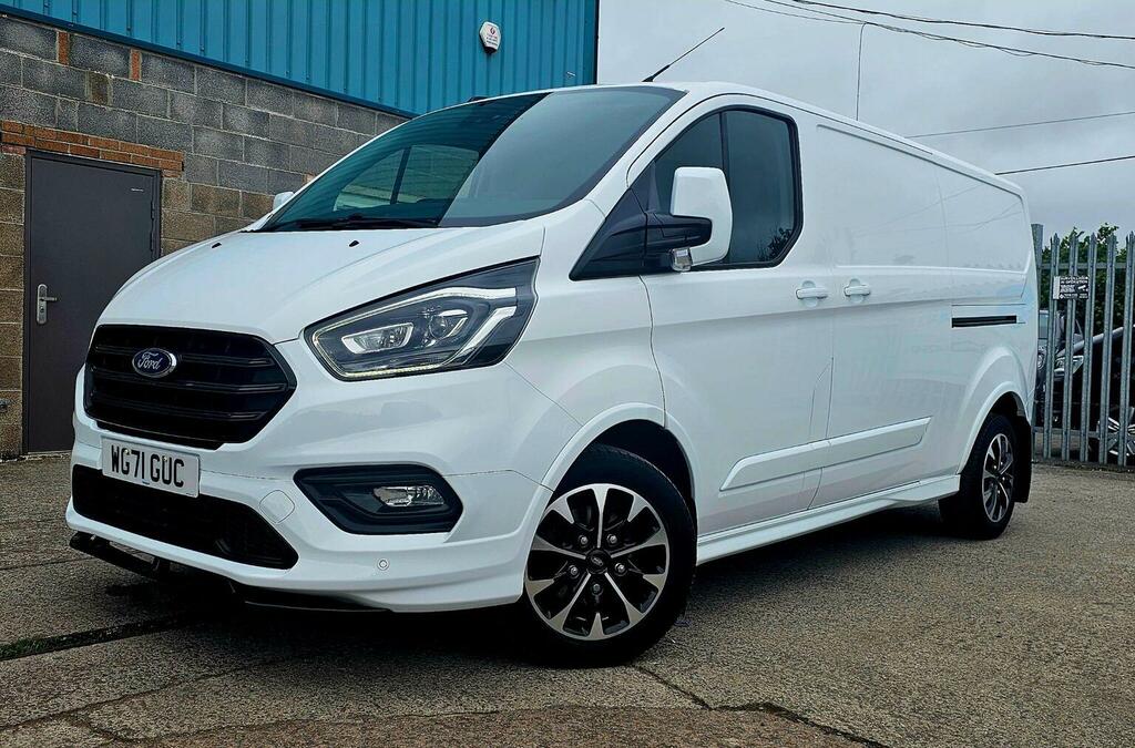 Ford Transit Custom Panel Van 2.0 310 Ecoblue Sport L2 H1 Euro 6 Ss WG71GUC White #3
