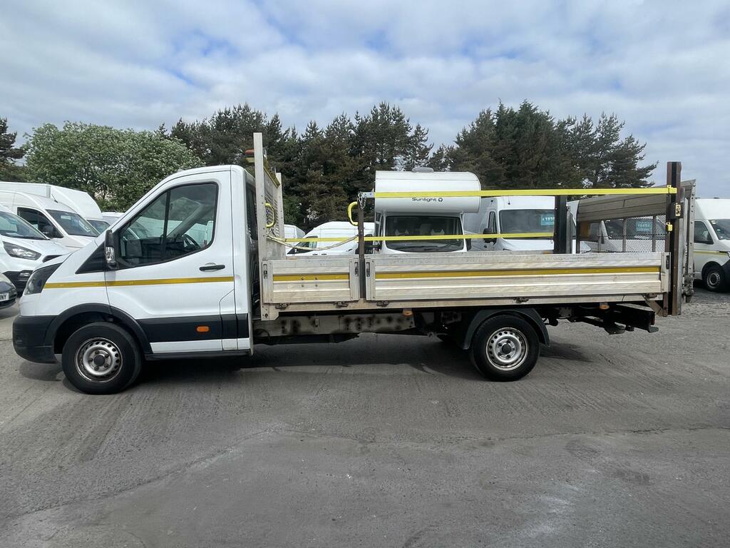 Ford Transit Custom 2.0 350 Ecoblue Hd Leader Chassis Cab M DN72HYX White #4