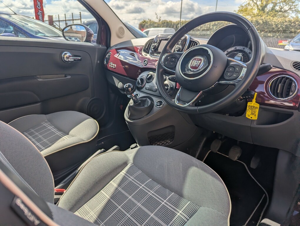 Fiat 500 Hatchback 1.2 My17 Lounge 201717 WO17FHZ Red #4