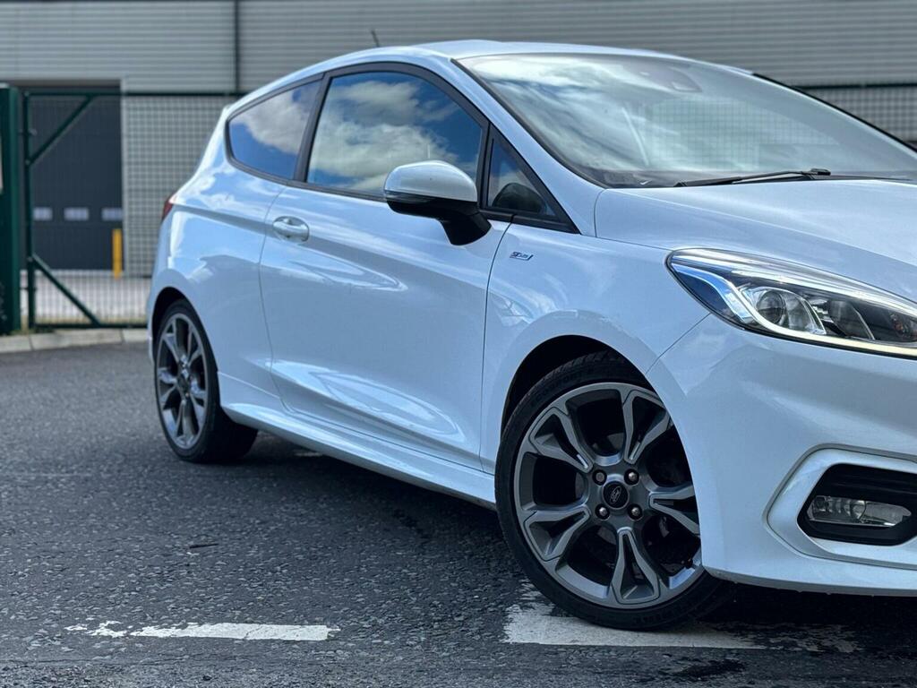 Ford Fiesta 1.0T Ecoboost St-line Euro 6 Ss MJ67OSE White #3