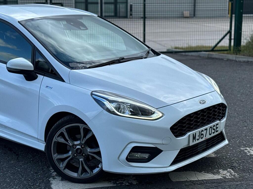 Ford Fiesta 1.0T Ecoboost St-line Euro 6 Ss MJ67OSE White #2