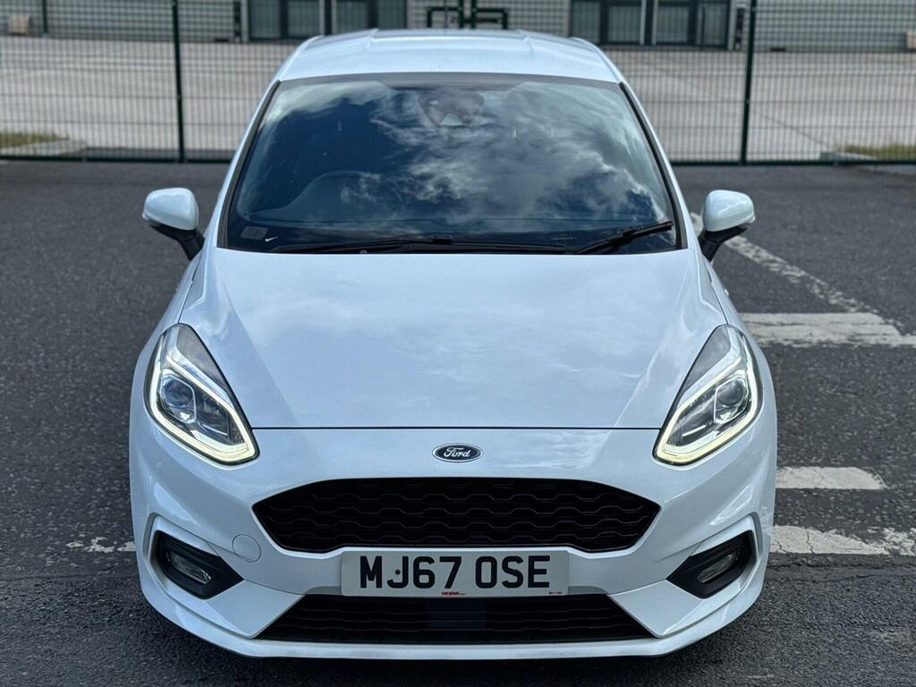 Ford Fiesta 1.0T Ecoboost St-line Euro 6 Ss MJ67OSE White #6