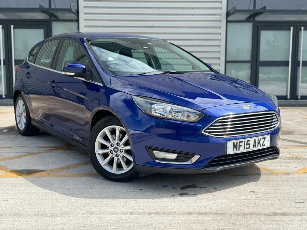 Ford Focus Hatchback 1.6 Tdci Titanium Euro 5 Ss 2015 Blue
